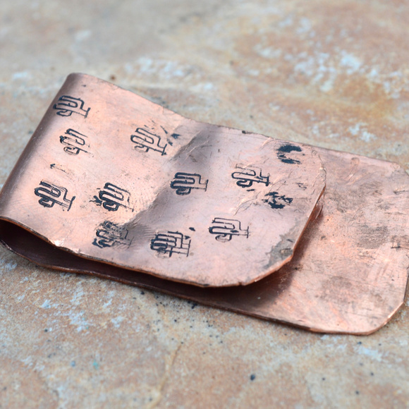 Conceptual Subculture Other - Saguaro Cactus Copper Money Clip Hosts Pick
